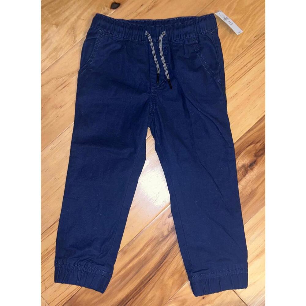 NWT GAP BABY BOYS NAVY BLUE JOGGER STYLE PANTS SIZE 3T LD1